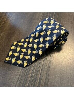 Vintage Y2K 90s Bullock & Jones Men’s Silk Tie Black Gold Perfume Bottle Novelty